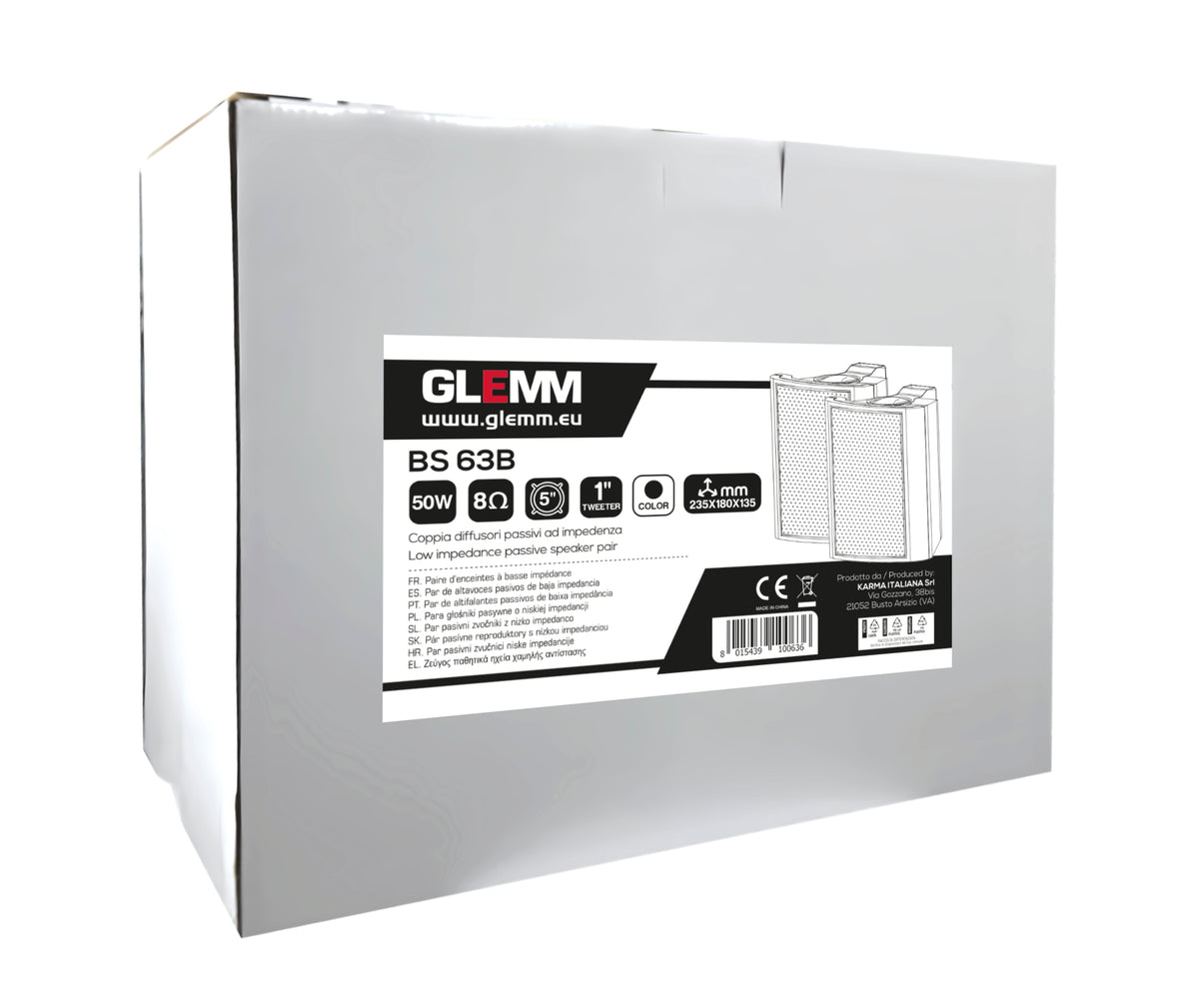 GLEMM BS 63B – pasivni zvučnik