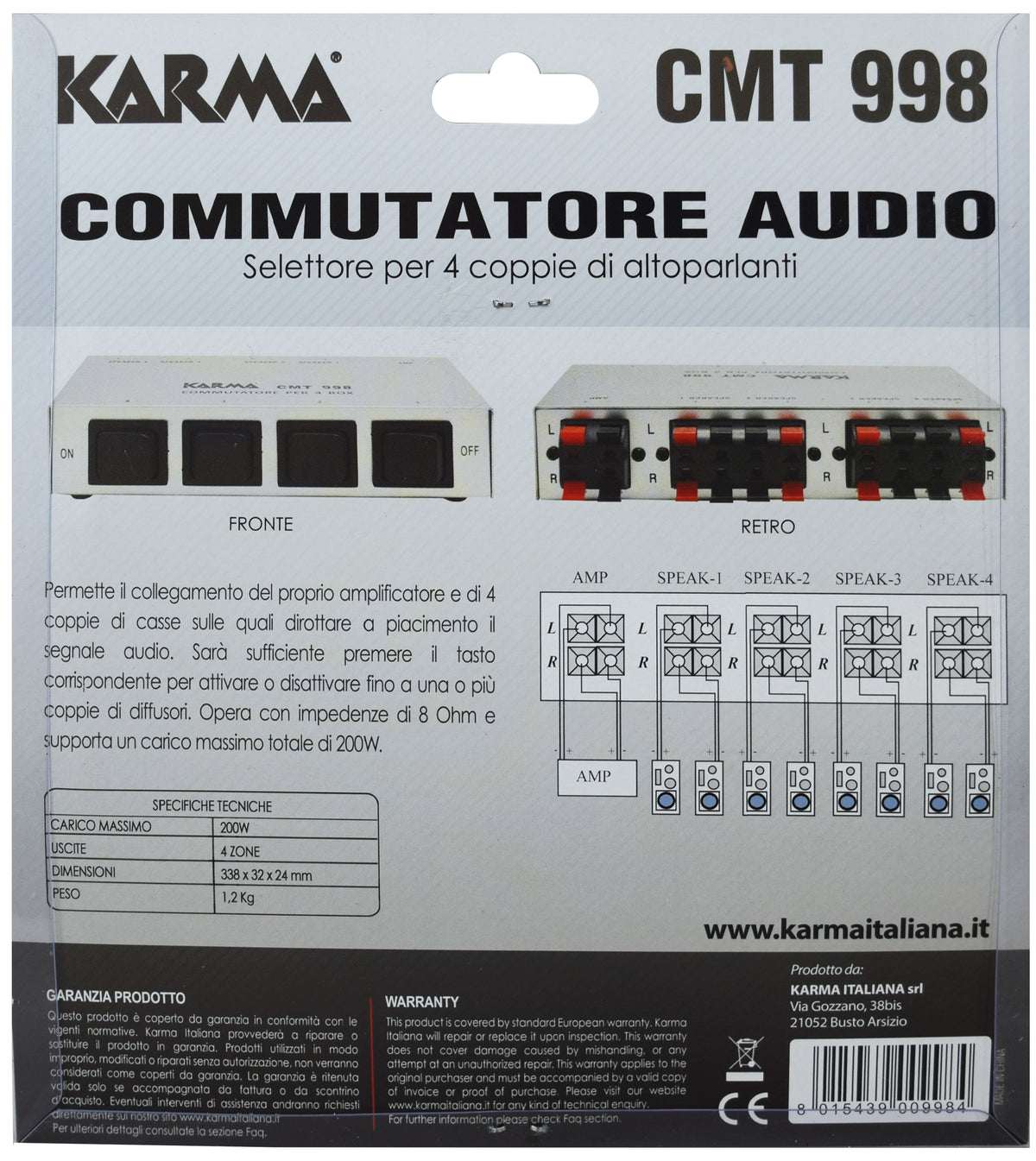 CMT 998 – Audio dodaci